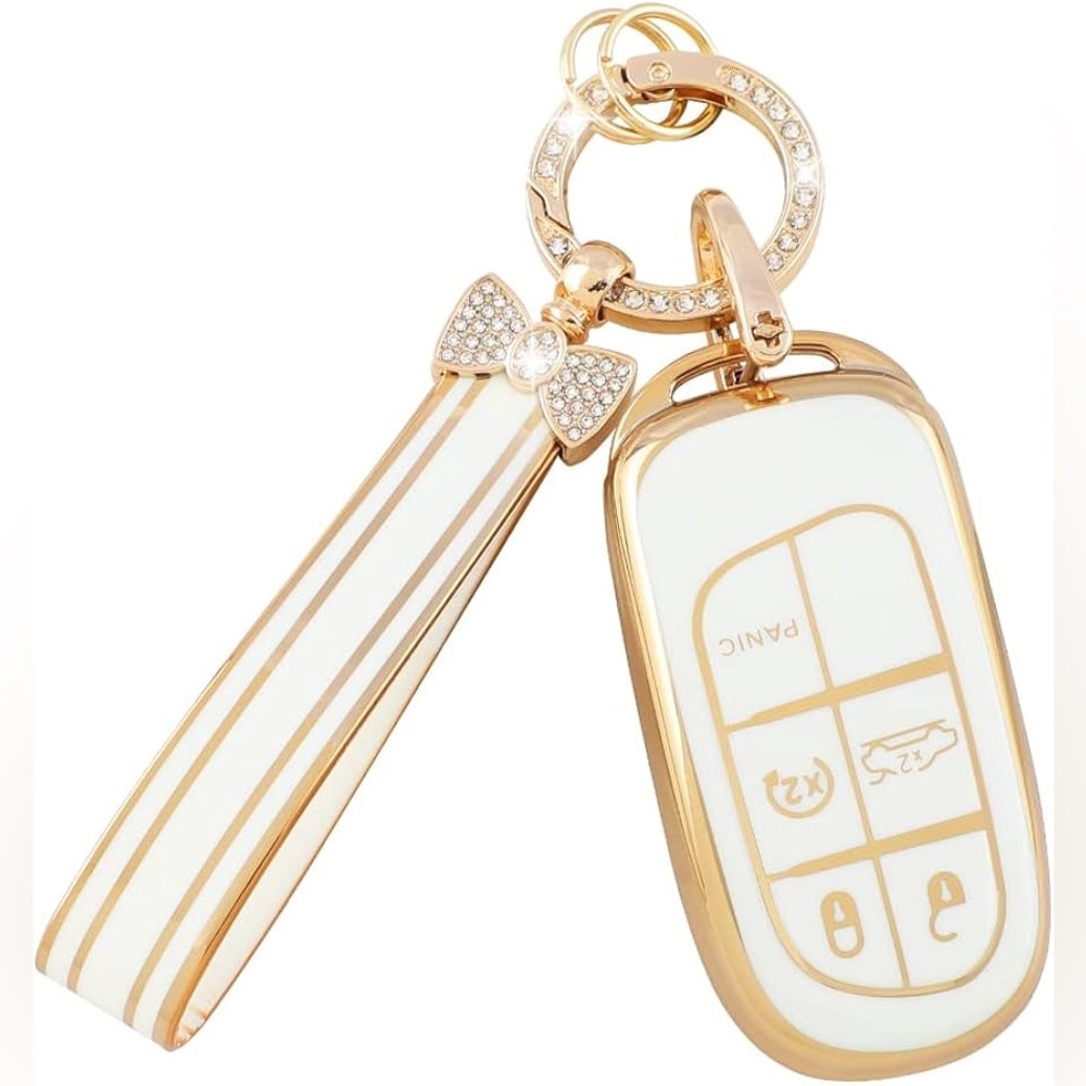 Key Fob Cover for Jeep Grand Cherokee Compass Renegade Charger Durango Dodge